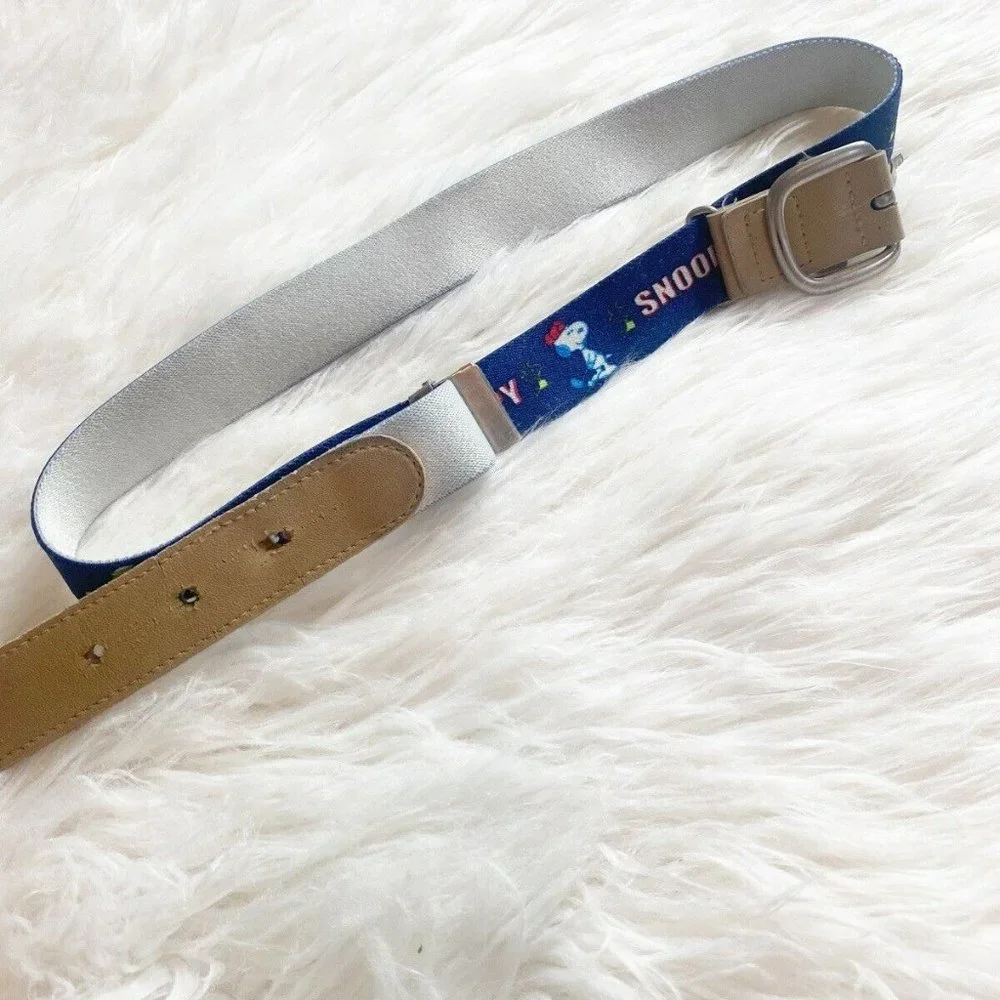 Vintage Kids Snoopy Golf Elastic Belt Peanuts UFS. Inc Adjustable